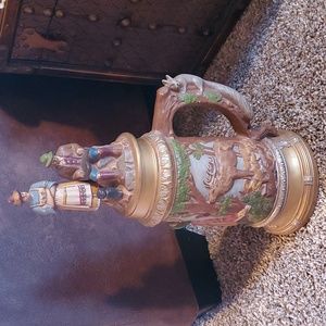 1990s Vintage German Beer Ceramic Stein - Huge 15.5" Tall